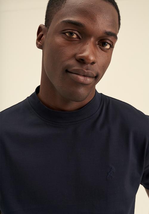 POLO - High Collar short sleeve Tee - Navy