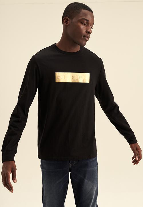 POLO - PS Embossed LS Tee - Black