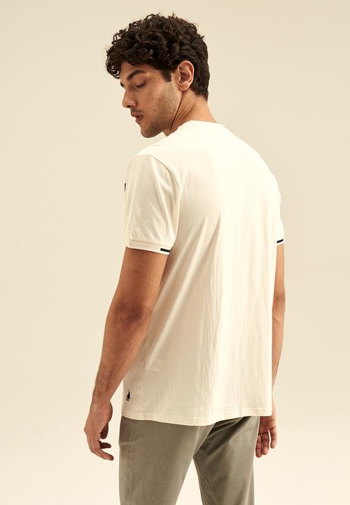 POLO - PS Chest Block SS Tee - Ecru