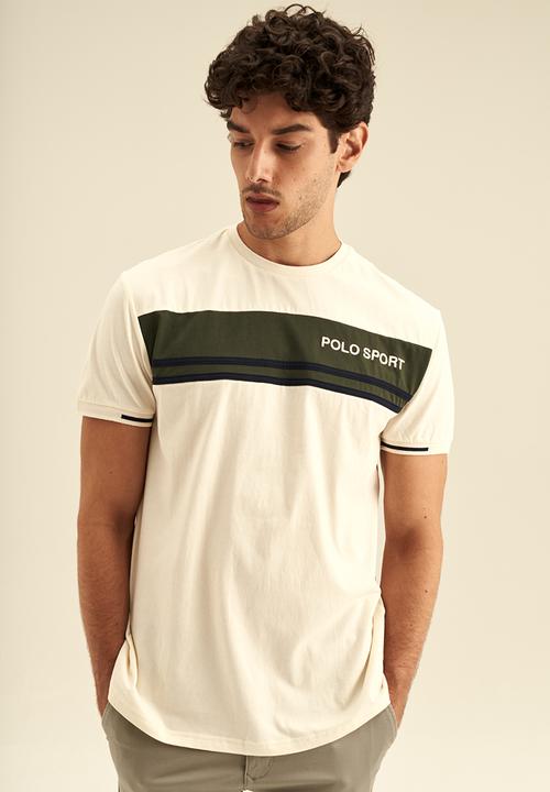 POLO - PS Chest Block SS Tee - Ecru