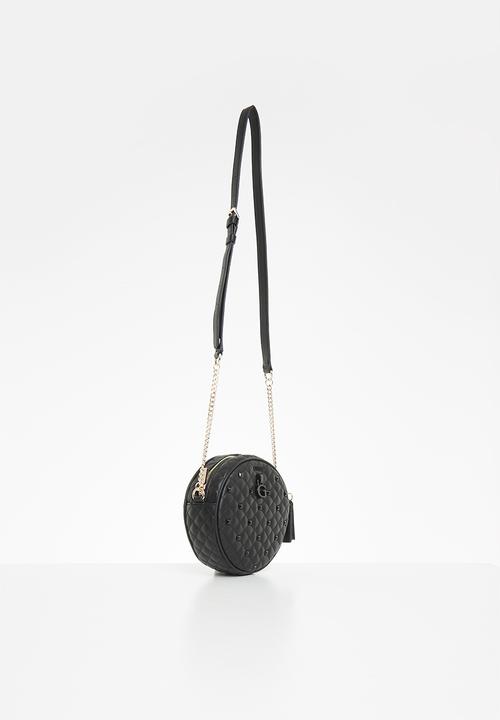 GUESS - Rue rose circle crossbody - black