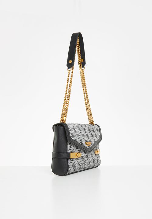 GUESS - Zadie logo cnvrtble xbody flap - black