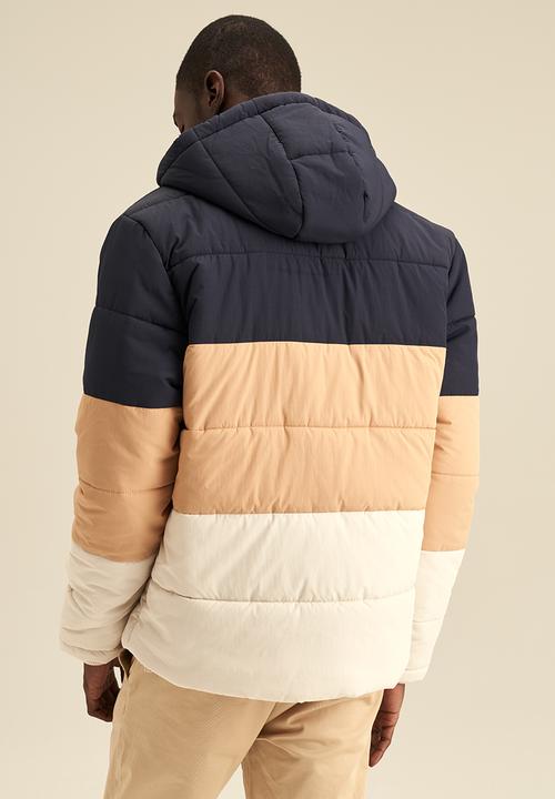 POLO - Mens colourblock puffer jacket - multi