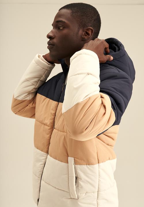 POLO - Mens colourblock puffer jacket - multi