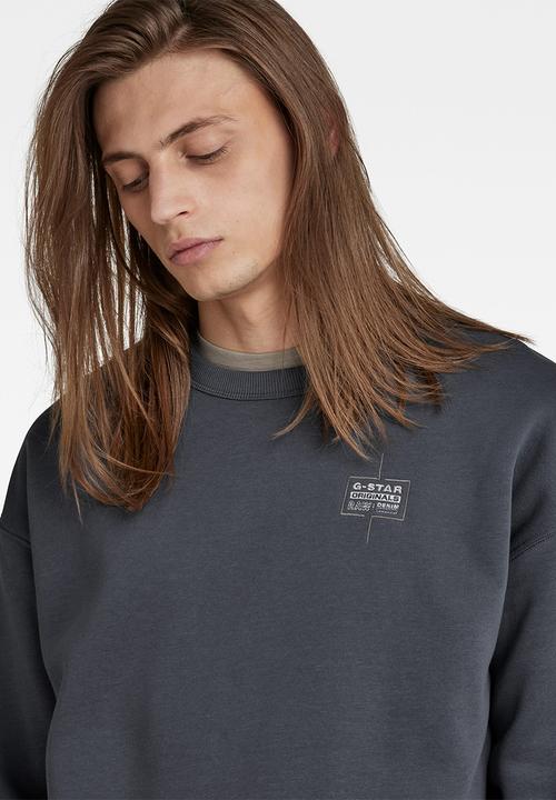 G-STAR - Unisex core oversized r sw - fantem blue
