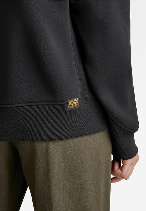 G-STAR - Premium core 2.0 hooded zip thru sweatshirt - black