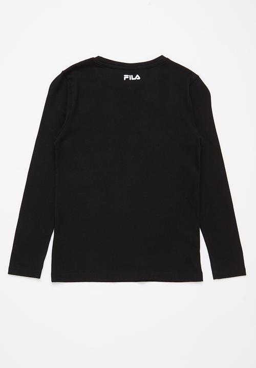 FILA - Mono deckle long sleeve T-shirt - black