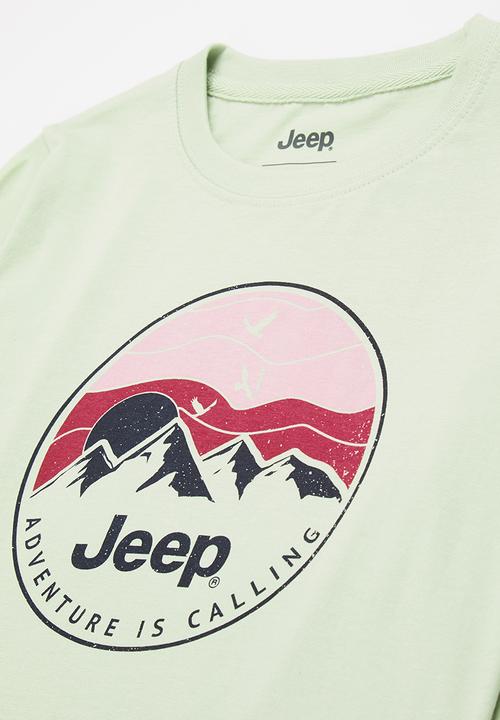 JEEP - Long sleeve crew neck tee - green