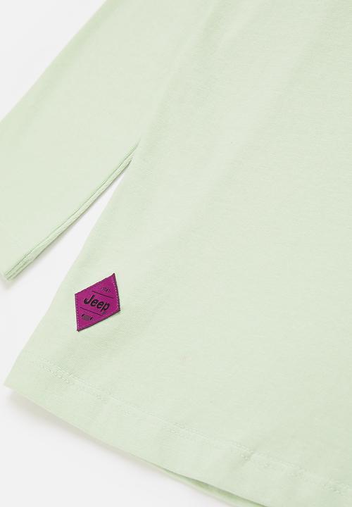 JEEP - Long sleeve crew neck tee - green