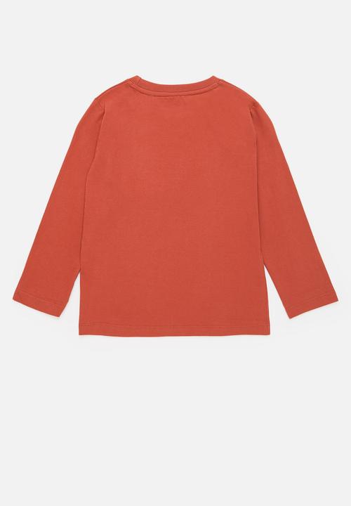 JEEP - Long sleeve crew neck tee - orange