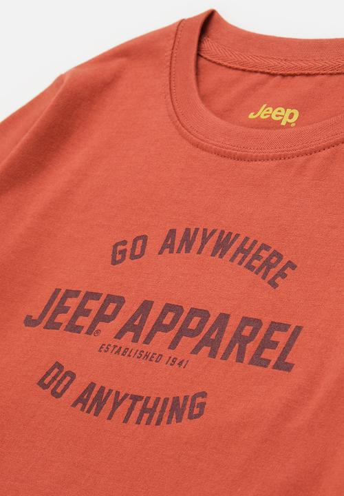 JEEP - Long sleeve crew neck tee - orange