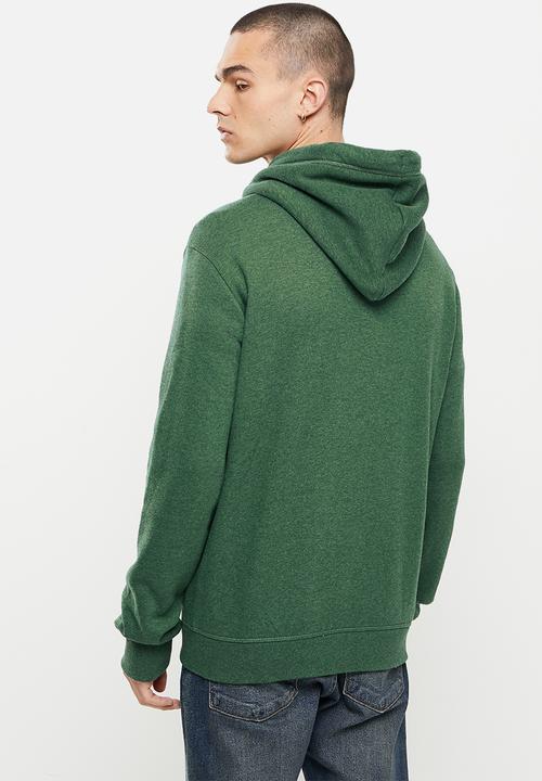 Superdry. - Vintage logo emb ziphood bb no - green