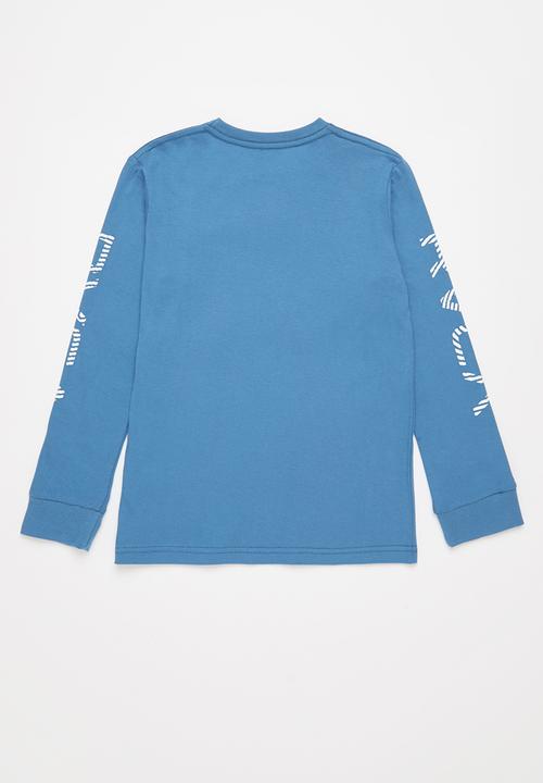 RVCA - Big fills long sleeve boy - french blue