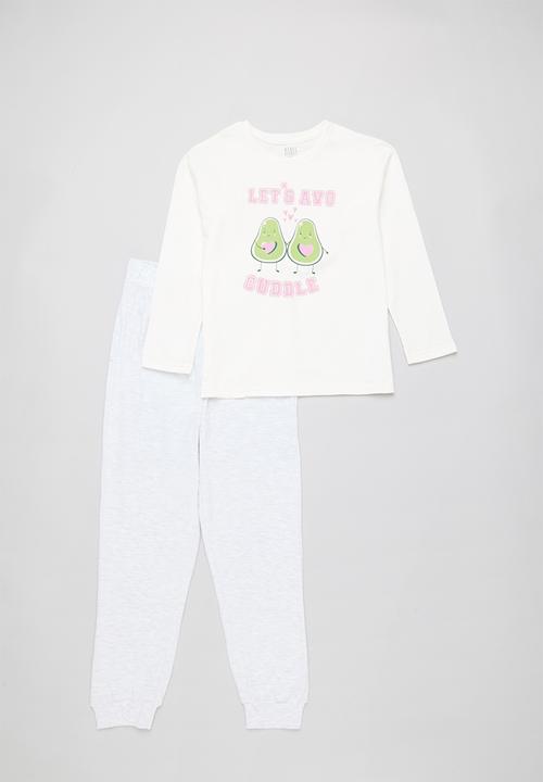 Rebel Republic - Pj set - milk & grey