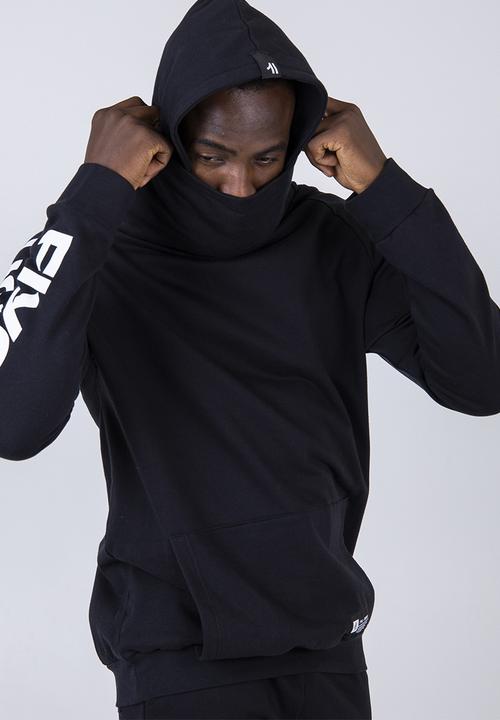 Flyersunion - Flyersunion fleece buff hoodie - black