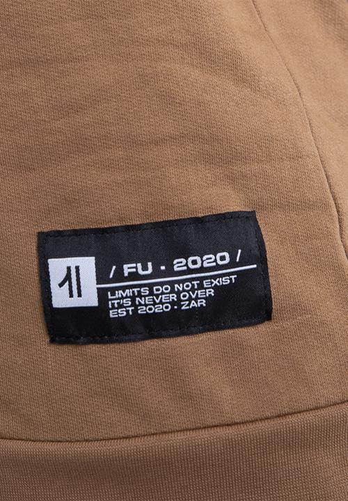 Flyersunion - Fashion crew neck fleece sweater - tan