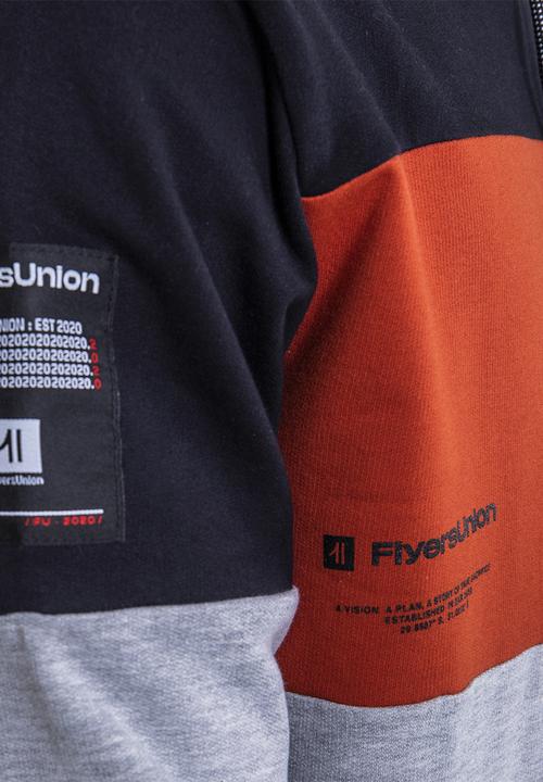 Flyersunion - Flyers contrast hoodie - multi