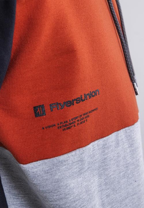 Flyersunion - Flyers contrast hoodie - multi
