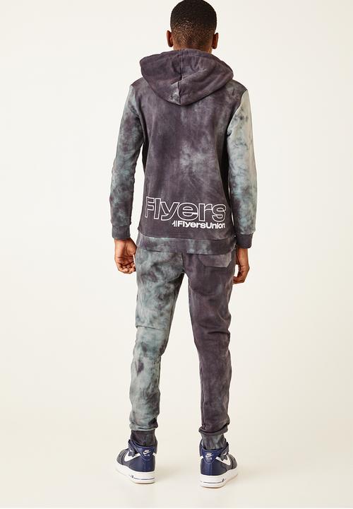 Flyersunion - Spectra-dye fleece hoodie - black