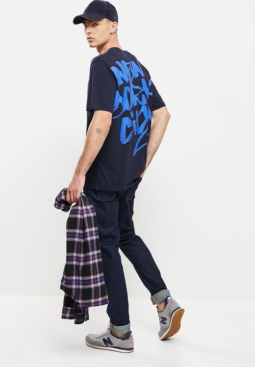 Superdry. - Strikeout tee - deep navy