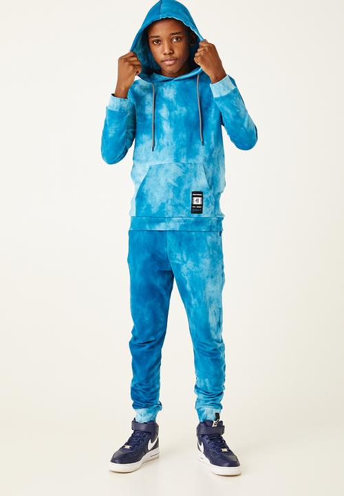 Flyersunion - Spectra-dye fleece hoodie - peacock