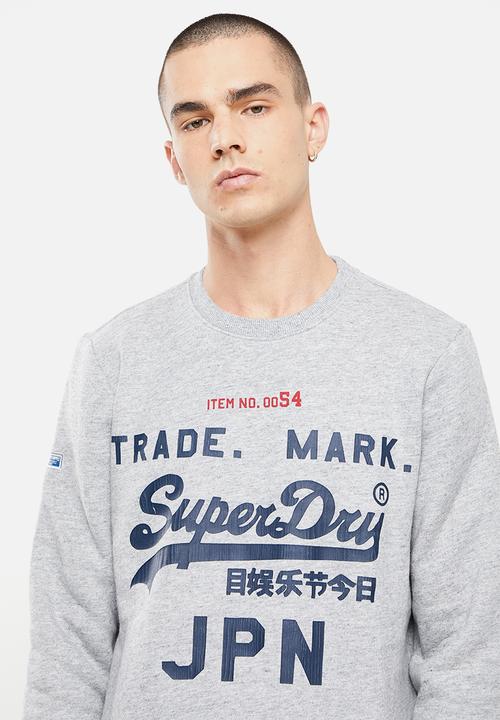 Superdry. - Vl ac crew - athletic grey