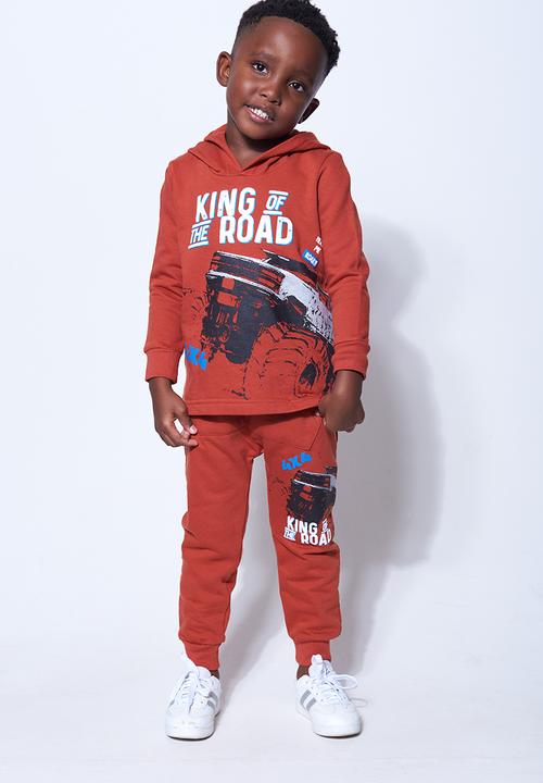Flyersunion - Open bottom hoodie - brick