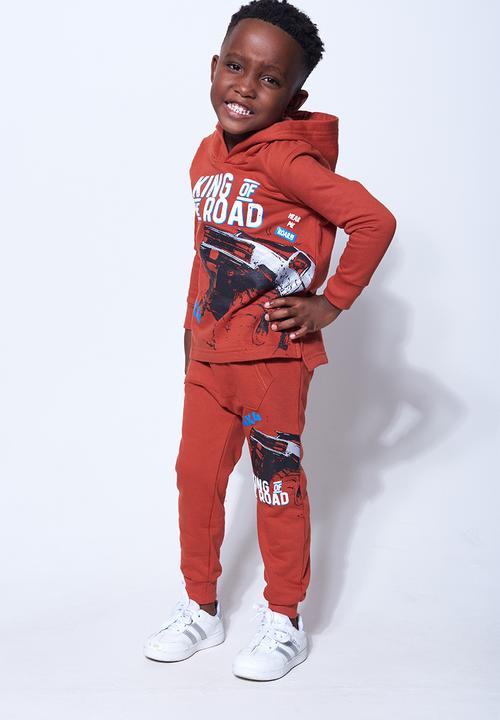 Flyersunion - Open bottom hoodie - brick