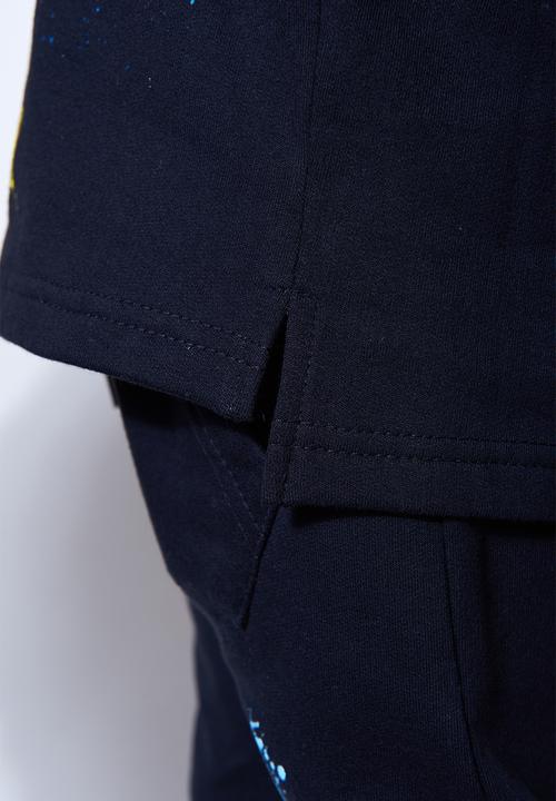 Flyersunion - Open bottom hoodie - black