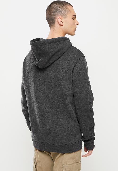 Superdry. - T&f hood - charcoal 