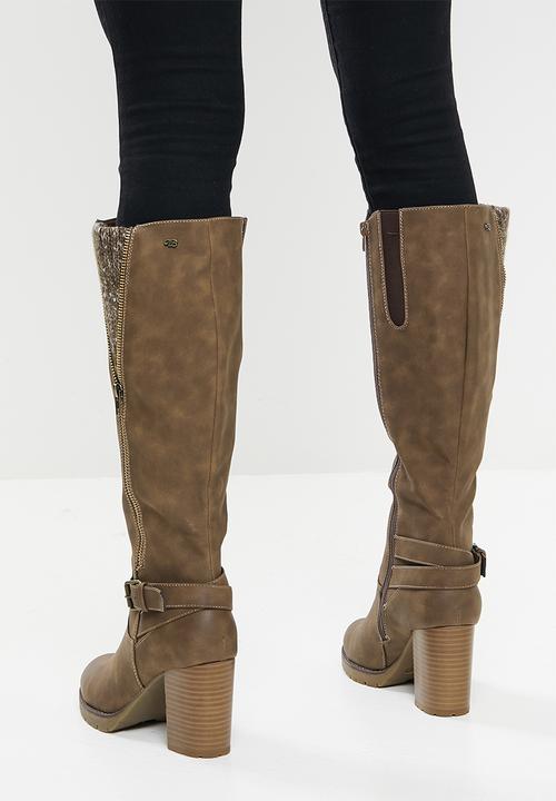 Miss Black - Delta2 knee length boot - brown