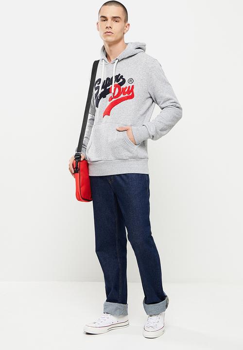 Superdry. - Vl source hood - athletic grey marl