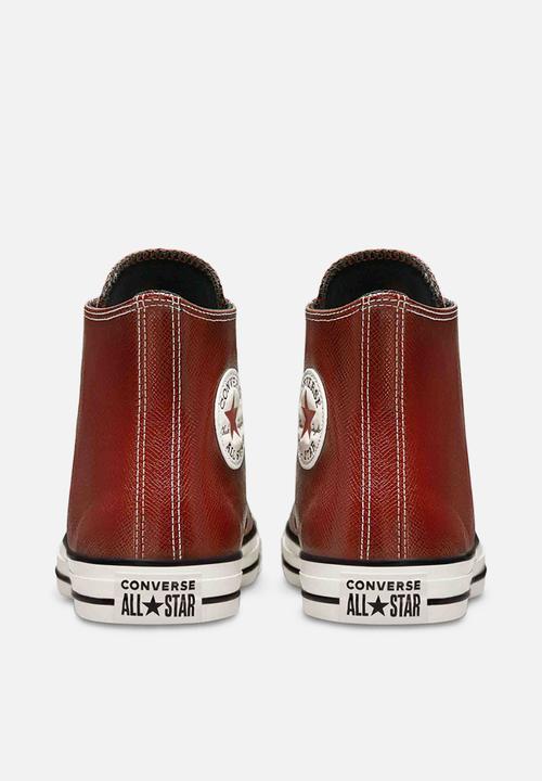 Converse - Chuck taylor all star embossed leather hi - dark terracotta 
