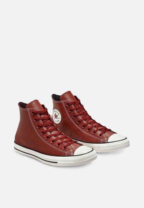 Converse - Chuck taylor all star embossed leather hi - dark terracotta 
