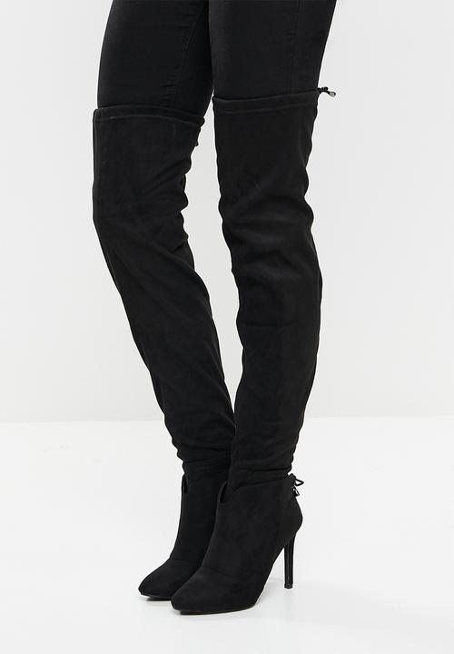 Miss Black - Belle1 over the knee boot - black