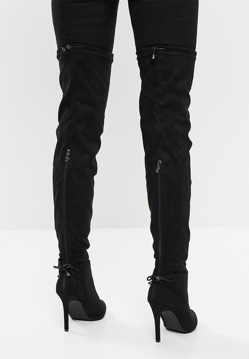 Miss Black - Belle1 over the knee boot - black