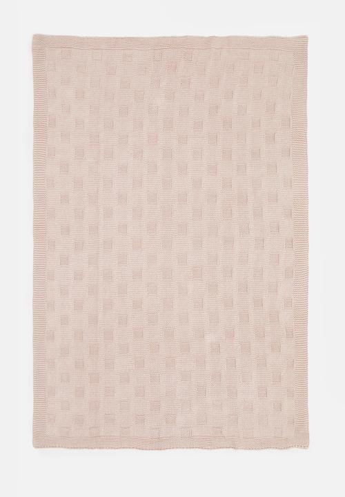 Sixth Floor - Cotton knit blankie - cameo
