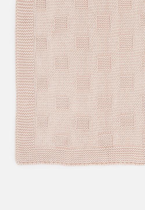 Sixth Floor - Cotton knit blankie - cameo