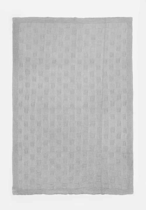 Sixth Floor - Cotton knit blankie - quiet grey