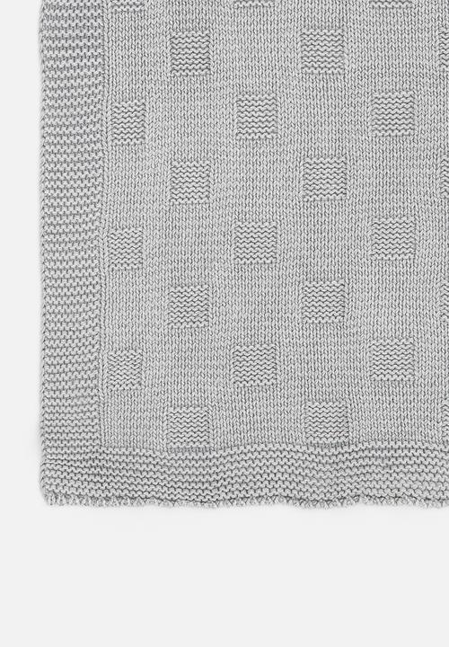 Sixth Floor - Cotton knit blankie - quiet grey