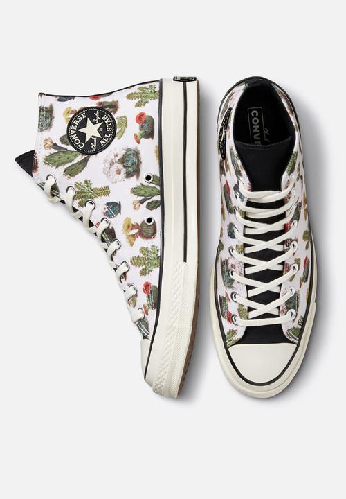Converse - Chuck 70 succulent print hi - lo-fi craft - egret/black/egret