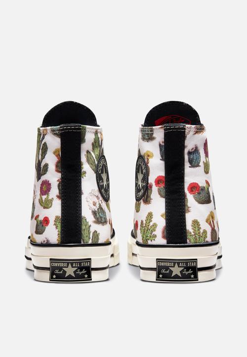 Converse - Chuck 70 succulent print hi - lo-fi craft - egret/black/egret