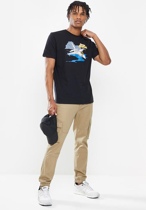 RVCA - Evan mock airshow short sleeve - black
