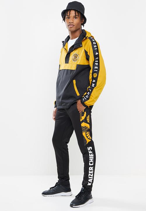 Kaizer Chiefs - Urban Edition - KC pattern collage trackpants - black & yellow