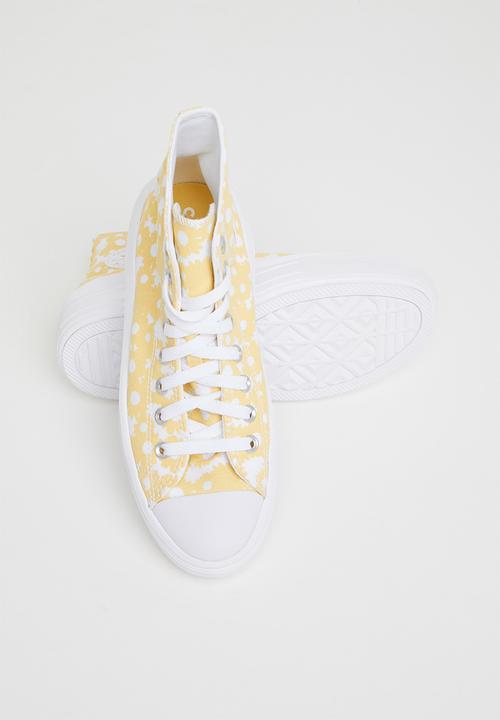 Converse - Chuck Taylor all star move floral platform hi - cyber mango/white