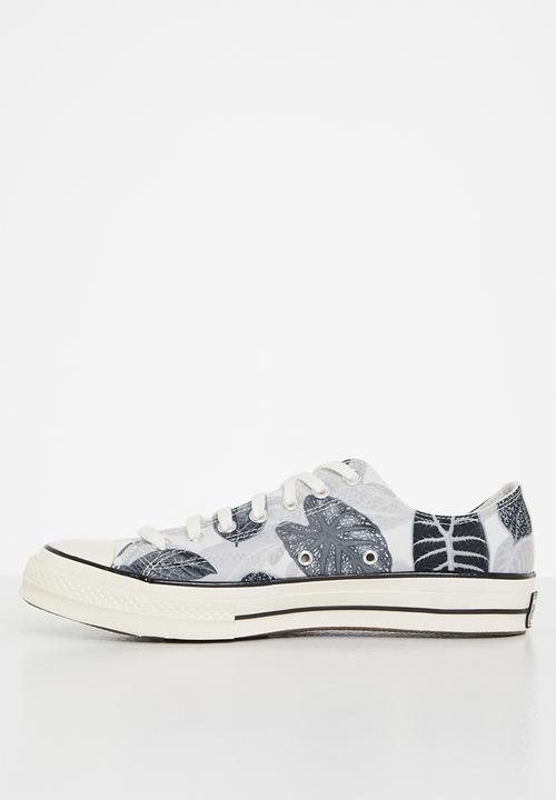 Converse - Chuck 70 tropical leaf ox -  egret/black/egret