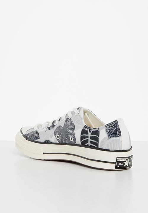 Converse - Chuck 70 tropical leaf ox -  egret/black/egret