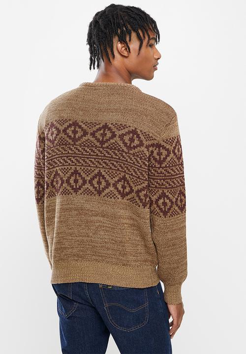 Cotton On - Vintage knit - taupe vintage panel