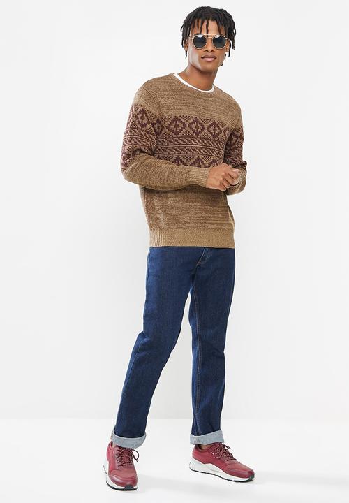 Cotton On - Vintage knit - taupe vintage panel