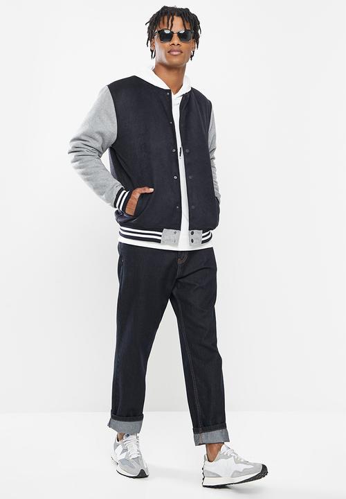 Cotton On - Varsity jacket - navy & grey
